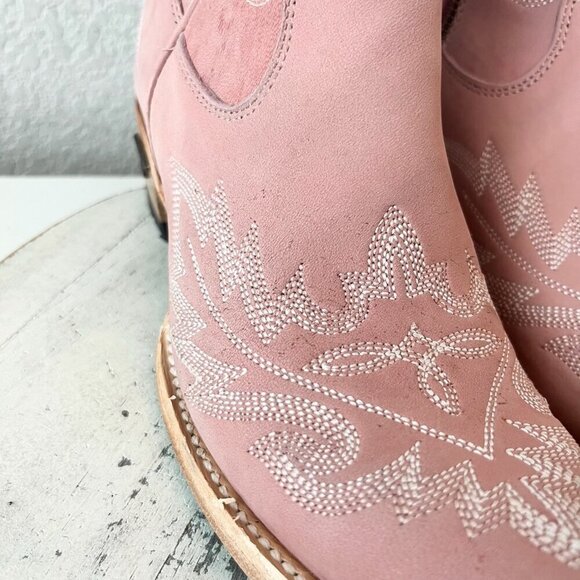 Lane LEXINGTON Over the Knee Womens Cowboy Boots 6.5 Pink Western Cowgirl Tall - Picture 7 of 16